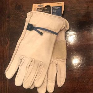 Leather work gloves